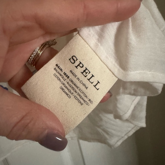 Spell Women's Floral Embroidered Cream Blouse - Picture 5 of 5